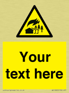 Custom Warning: Large scale fire zone